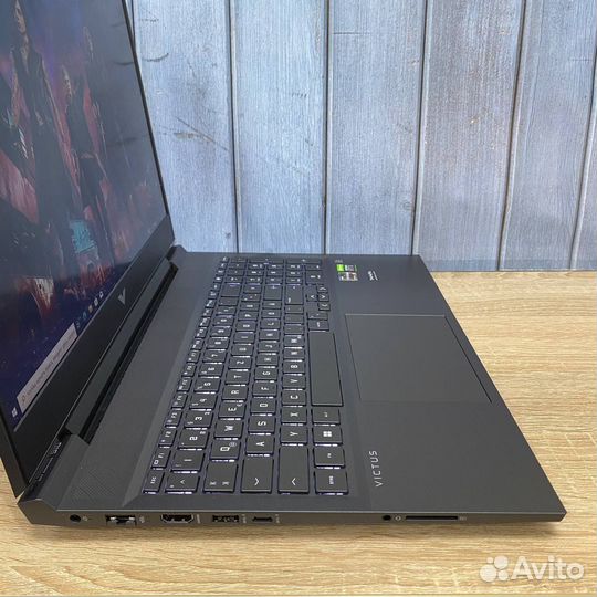 Игровой ноутбук HP Victus Ryzen 5, RTX, - гарантия