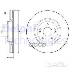 Диск тормозной BG4683C delphi BG4683C BG4683C D