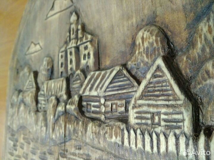 Пано резное Селигер - Осташков