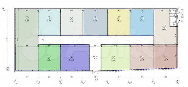 Торговая площадь на въезде, отдельный вход, 54 м²