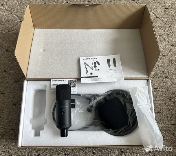 Микрофон конденсаторный, проводной ProMedia se-4