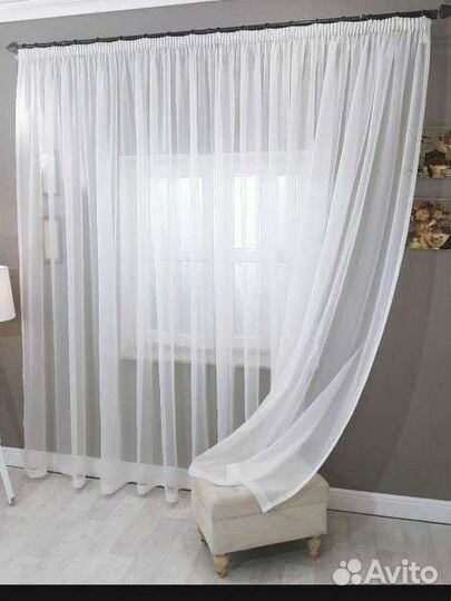 Тюль вуаль 5м/2.5м, 5м/2.7м