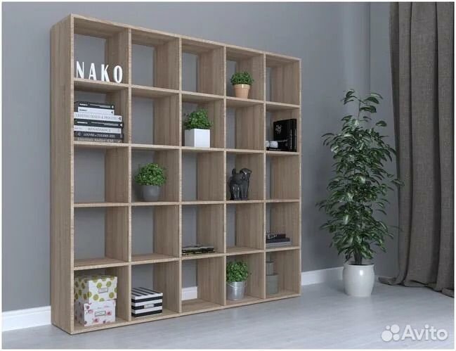 Стеллаж 25 секций дуб сонома