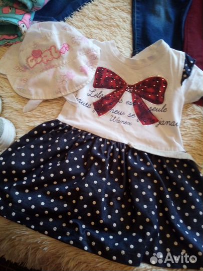Детские вещи на девочку бу пакетом раз 86,92