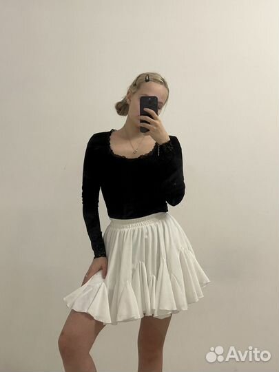 Юбка белая