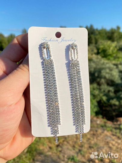 Новые вечерние серьги