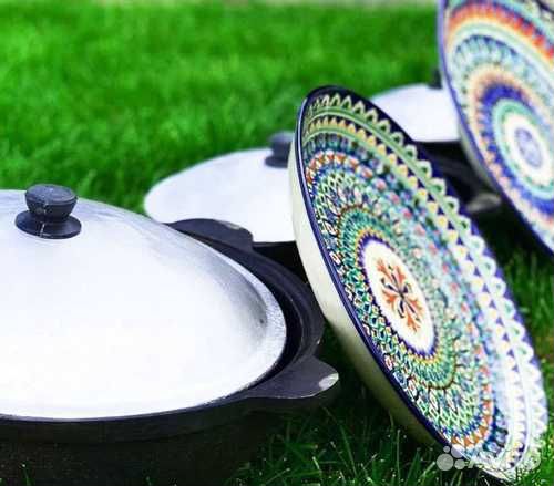 Казан чугунный Узбекский 12л +печь + ляган +капкир