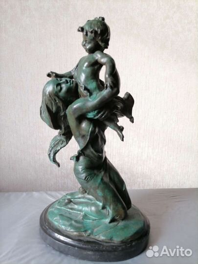 Антикварная бронза путти