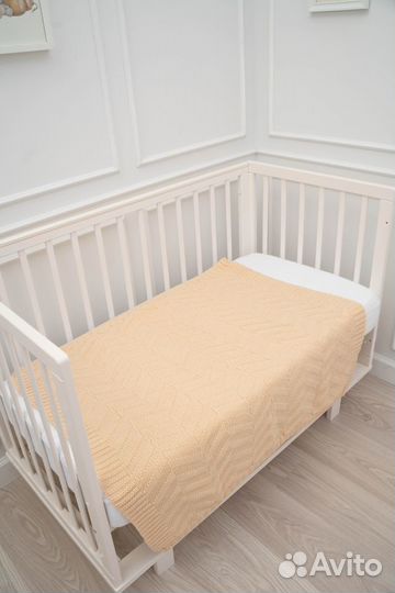 Плед детский вязаный ручная работа