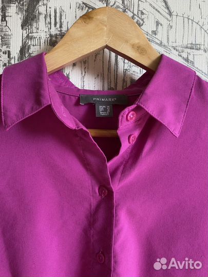 Рубашка фиолетовая м