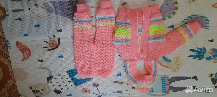 Вязаный костюм детский