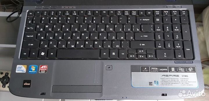 Ноутбук acer Aspire 5738G