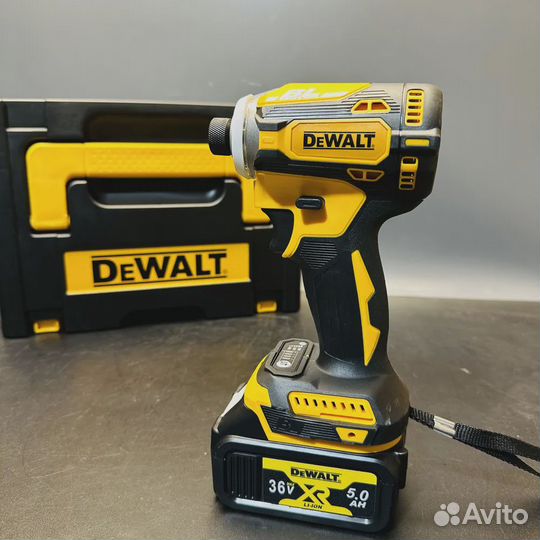 Винтоверт аккумуляторный ударный dewalt 36V 2АКБ в