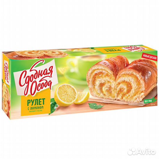 Рулет Сдобная Особа с Лимоном 400г