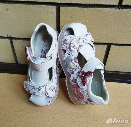 Сандалии 27 и 30 новые для девочки детские