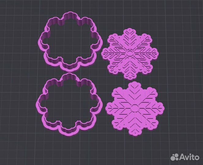 Набор 2 шт. Формы для печенья 