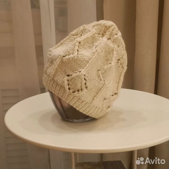 Шапка вязаная ручная работа
