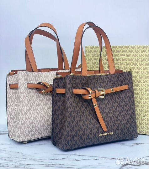 Сумка женская тоут Michael Kors Emilia из кожи