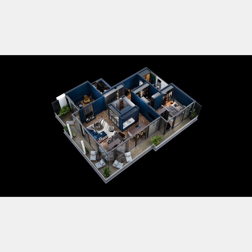 2-к. квартира, 144,5 м², 14/18 эт.