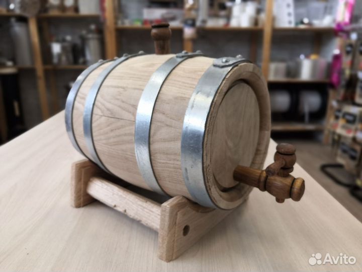 Бочка Кавказский дуб 3 литра (средний обжиг)