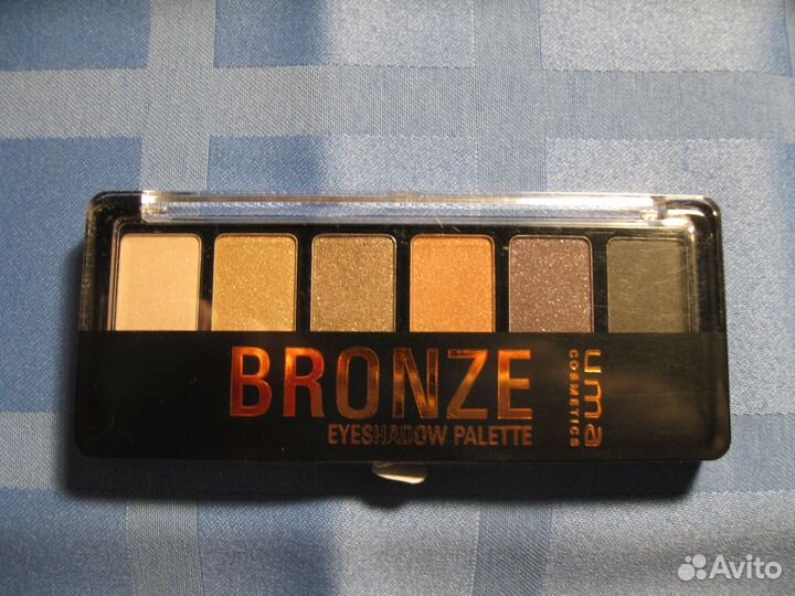 Палетка Uma cosmetics bronze eyeshadow palette