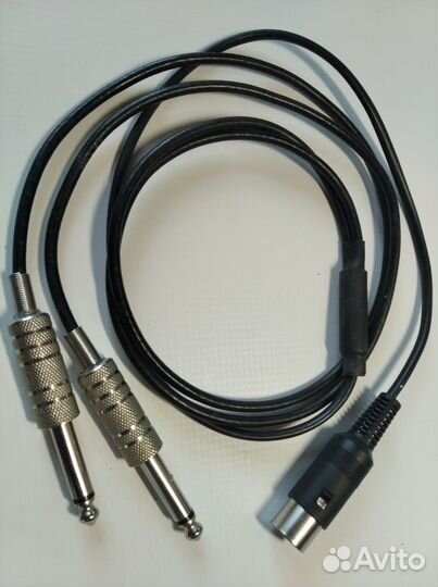 Шнур переходник DIN5 - 2 Jack 6.3mm