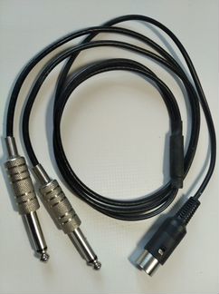 Шнур переходник DIN5 - 2 Jack 6.3mm