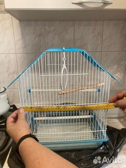 Клетка для мелких птиц 32*42*24см