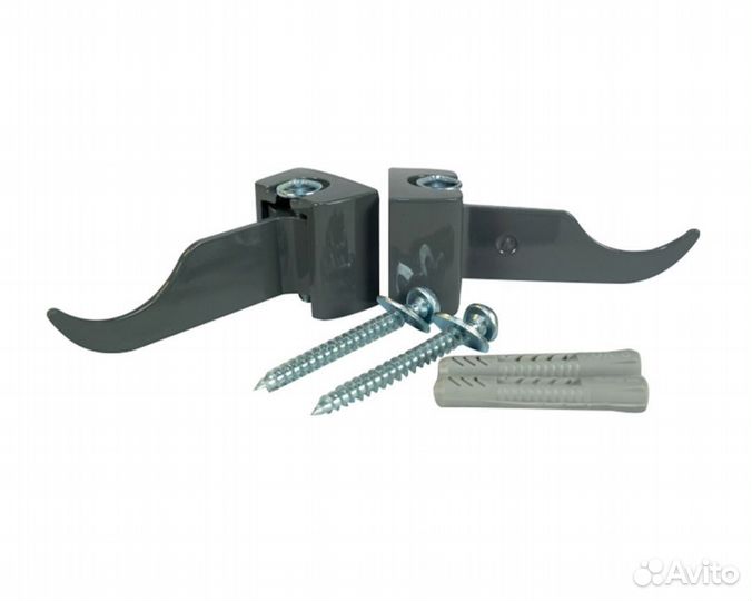 Кронштейн (крурц7012) для радиатора (2 шт.) серый