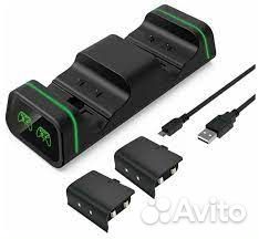 Зарядная станция для 2-x геймпадов Xbox One 2 акку