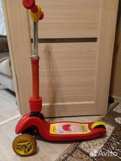 Самокат детский kreiss трёх колёсный/музыкальный