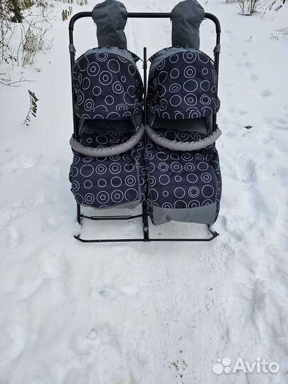 Детские санки для двойни