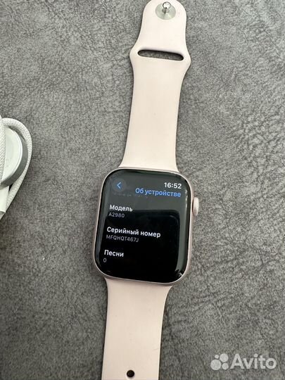 Apple Watch 9 45mm pink идеал