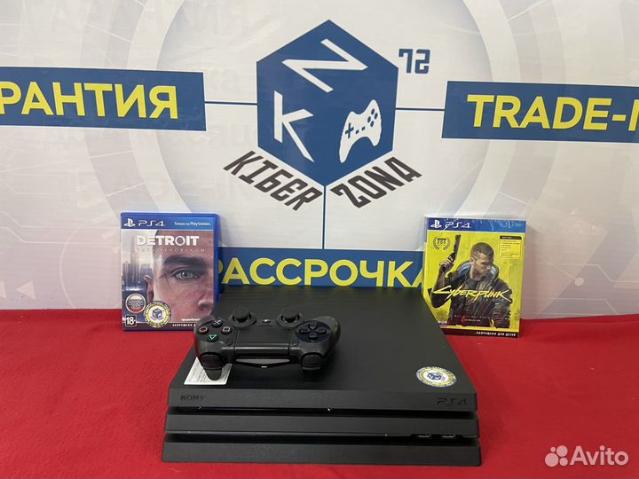 Playstation 4 Pro + Cyberpunk + Detroit + Гарантия