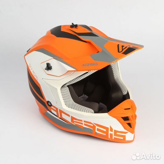 Шлем Acerbis Linear (Оранжевый/Белый, XXL)