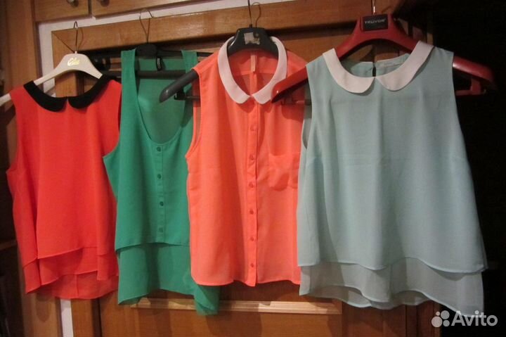 Новые блузки 44-46р 5 штук Bershka