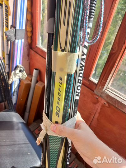 Лыжи беговые 3D profile + ботинки 38 размер