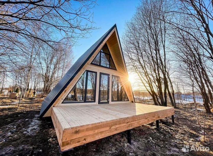 A-frame midi 6x6 дом под ключ строительство