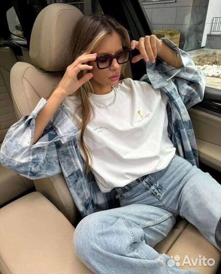 Винтажная рубашка женская