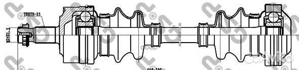 Приводной вал 235001 GSP