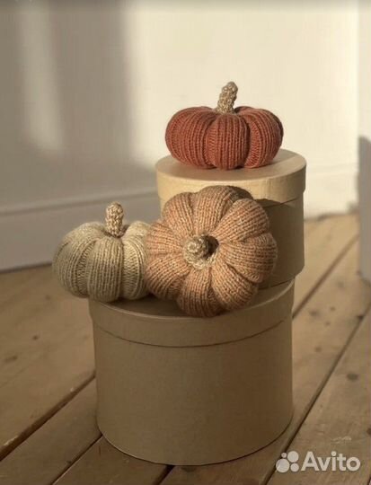 Вязаные тыковки