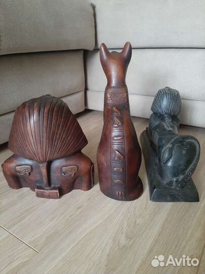 Египетская статуэтка кошка, сфинкс, фараон