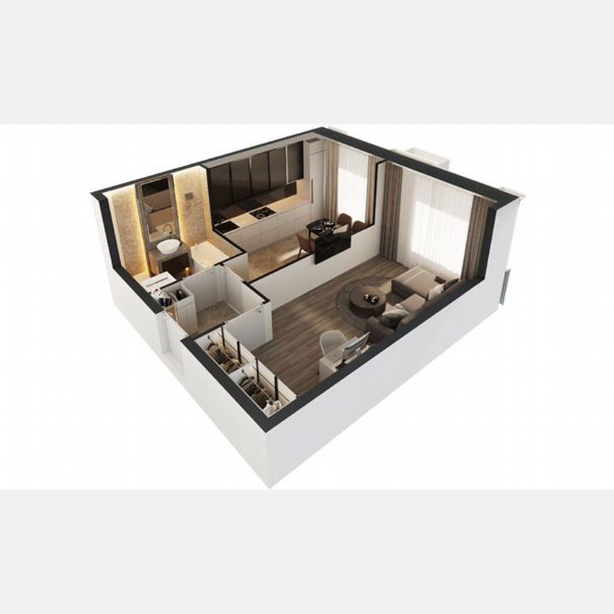 1-к. апартаменты, 39,1 м², 4/30 эт.