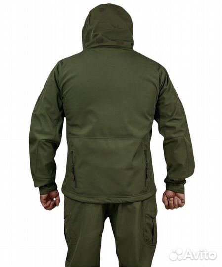 Костюм SoftShell тактический XL Олива непромокнет