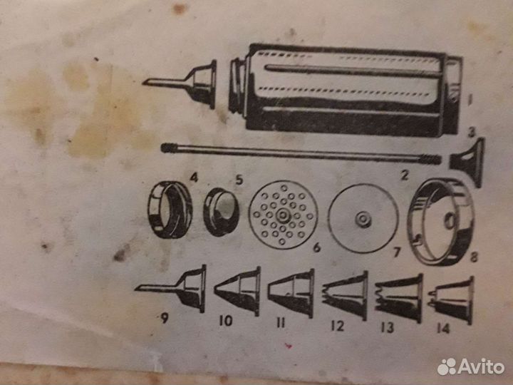 Шприц кондитерский СССР