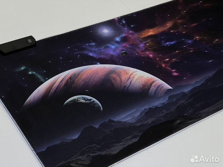 Большой RGB коврик для мыши 14 режимов подсветки