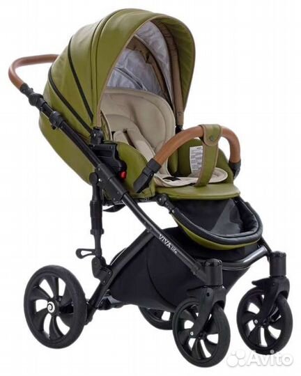 Коляска 2 в 1 эко кожа