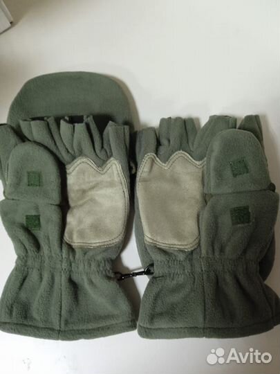 Перчатки-варежки на флиссе
