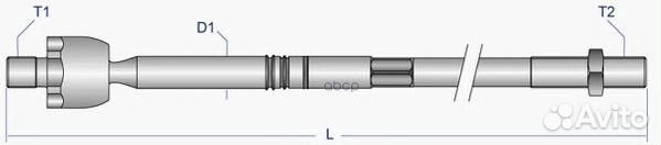 Тяга рулевая suzuki wagon R+ 97-00 (без наконеч