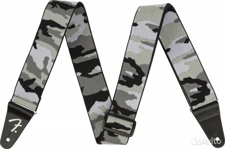 Ремень гитарный fender WeighLess 2' Camo Strap